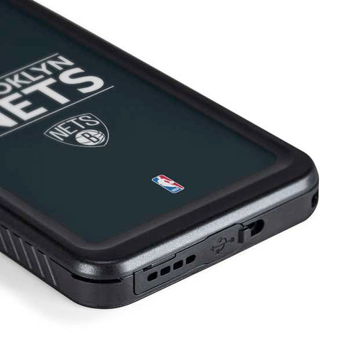 NBA Brooklyn Nets Standard - Black Galaxy S24 Waterproof Case
