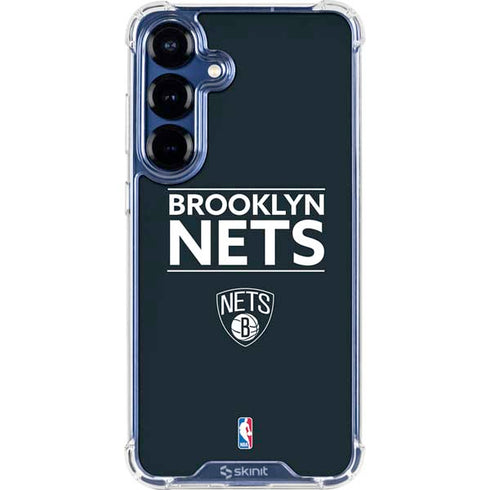 NBA Brooklyn Nets Standard - Black Galaxy S25 Clear Case