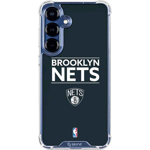 NBA Brooklyn Nets Standard - Black Galaxy S25 Plus Clear Case