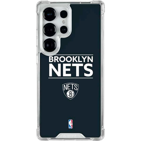 NBA Brooklyn Nets Standard - Black Galaxy S25 Ultra Clear Case