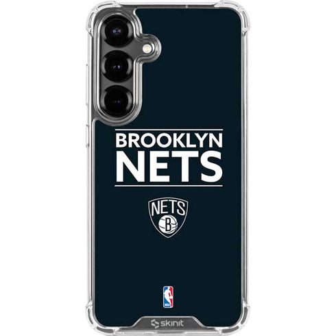 NBA Brooklyn Nets Standard - Black Galaxy S26 Clear Case