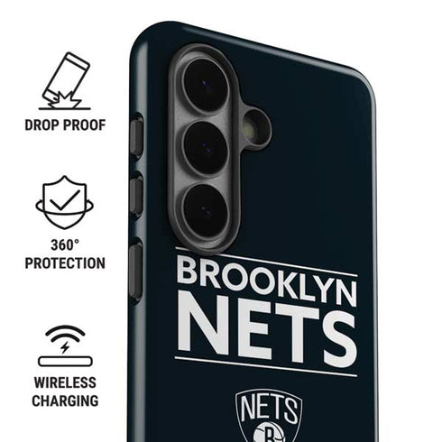 NBA Brooklyn Nets Standard - Black Galaxy S26 Plus Impact Case