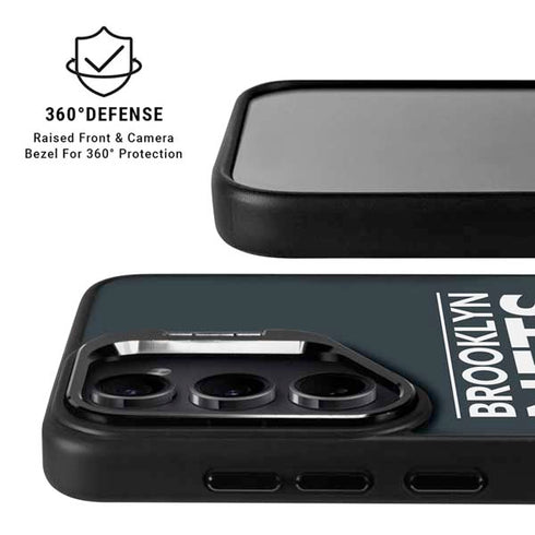 NBA Brooklyn Nets Standard - Black Galaxy S26 Plus Kickstand Case