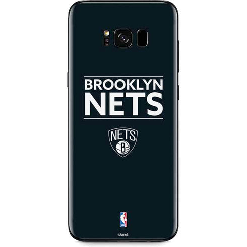 NBA Brooklyn Nets Standard - Black Galaxy S8 Plus Skin
