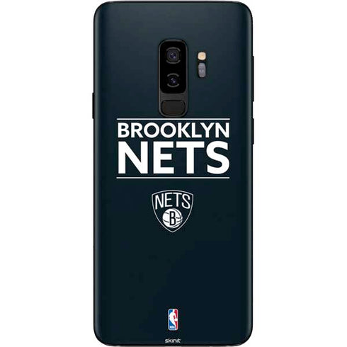 NBA Brooklyn Nets Standard - Black Galaxy S9 Plus Skin