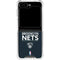 NBA Brooklyn Nets Standard - Black Galaxy Z Flip6 Clear Case