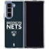 NBA Brooklyn Nets Standard - Black Galaxy Z Fold5 5G Clear Case