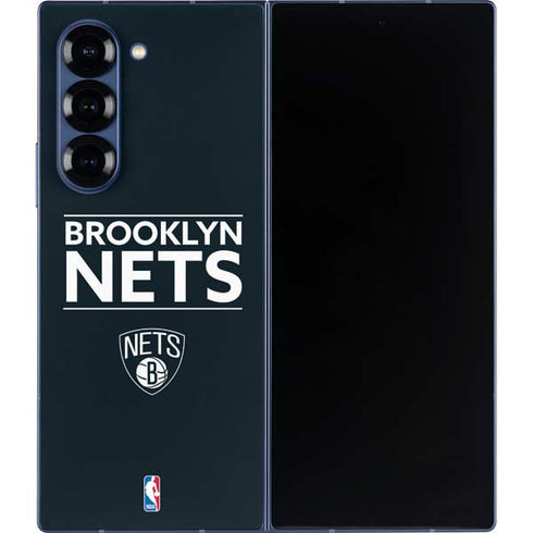 NBA Brooklyn Nets Standard - Black Galaxy Z Fold6 Skin