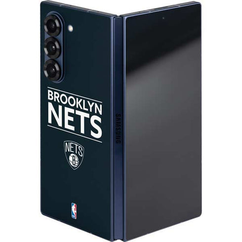 NBA Brooklyn Nets Standard - Black Galaxy Z Fold6 Skin