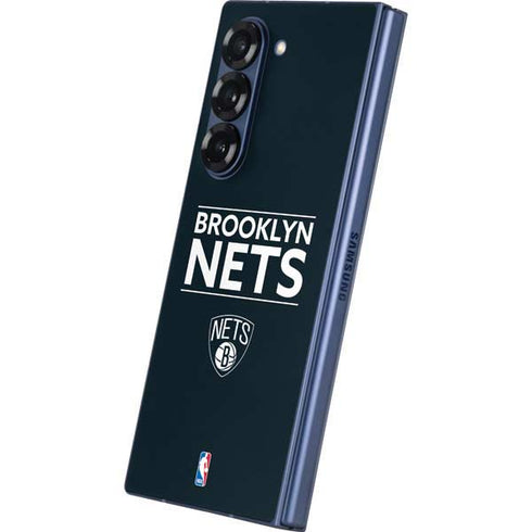 NBA Brooklyn Nets Standard - Black Galaxy Z Fold6 Skin