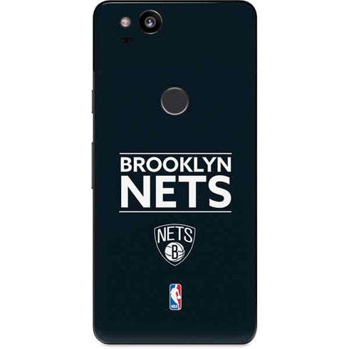 NBA Brooklyn Nets Standard - Black Google Pixel 2 Skin