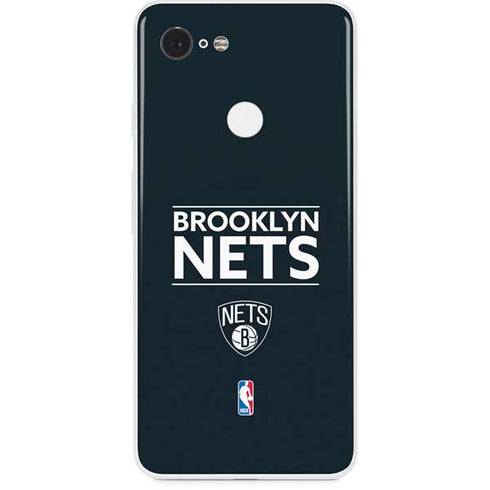 NBA Brooklyn Nets Standard - Black Google Pixel 3 Skin
