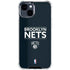 NBA Brooklyn Nets Standard - Black iPhone 15 Clear Case