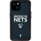 NBA Brooklyn Nets Standard - Black iPhone 15 Plus Waterproof Case