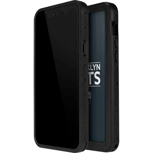 NBA Brooklyn Nets Standard - Black iPhone 15 Pro Waterproof Case