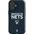 NBA Brooklyn Nets Standard - Black iPhone 16 Impact Case