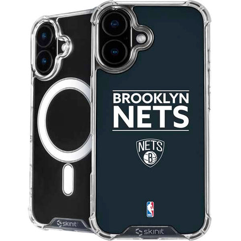 NBA Brooklyn Nets Standard - Black iPhone 16 MagSafe Case