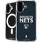 NBA Brooklyn Nets Standard - Black iPhone 16 MagSafe Case