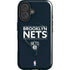 NBA Brooklyn Nets Standard - Black iPhone 16 Magsafe Impact Case