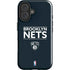 NBA Brooklyn Nets Standard - Black iPhone 16 Plus Impact Case