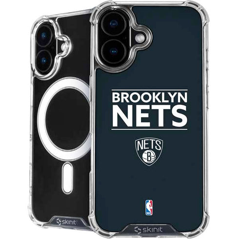 NBA Brooklyn Nets Standard - Black iPhone 16 Plus MagSafe Case