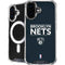 NBA Brooklyn Nets Standard - Black iPhone 16 Plus MagSafe Case