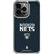 NBA Brooklyn Nets Standard - Black iPhone 16 Pro Clear Case
