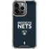 NBA Brooklyn Nets Standard - Black iPhone 16 Pro Clear Case