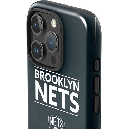 NBA Brooklyn Nets Standard - Black iPhone 16 Pro Max Impact Case