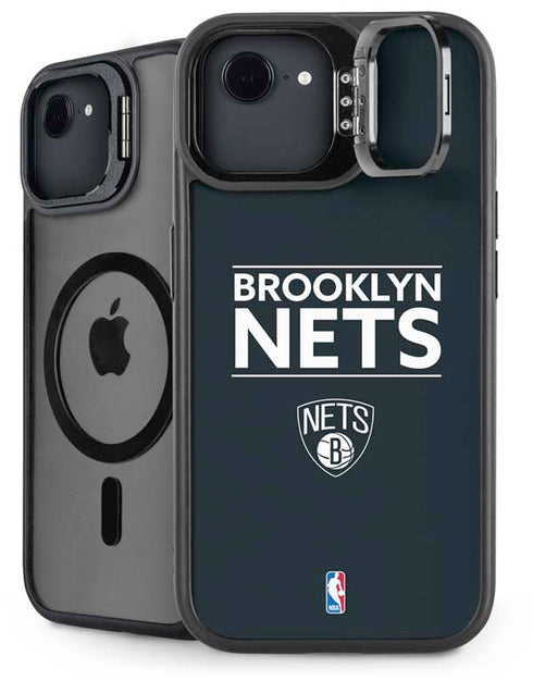 NBA Brooklyn Nets Standard - Black iPhone 16e Kickstand Case