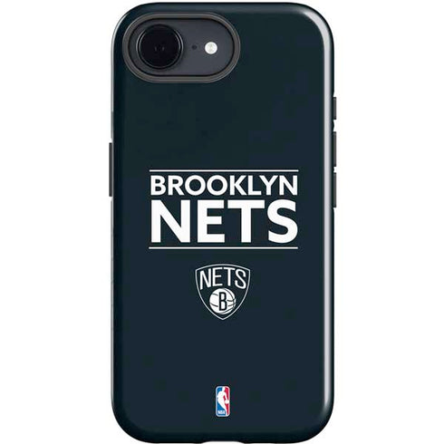 NBA Brooklyn Nets Standard - Black iPhone 16e Impact Case