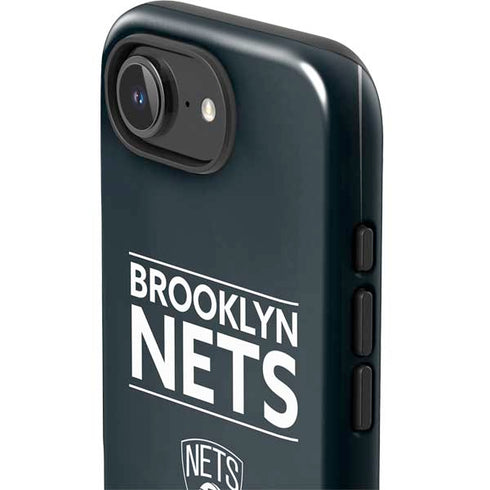 NBA Brooklyn Nets Standard - Black iPhone 16e Impact Case