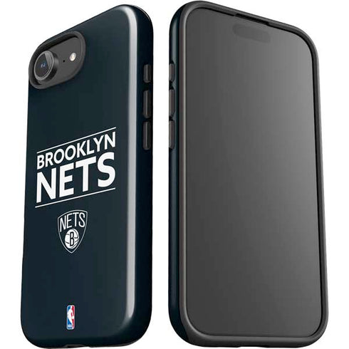 NBA Brooklyn Nets Standard - Black iPhone 16e Impact Case