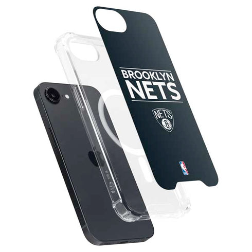NBA Brooklyn Nets Standard - Black iPhone 16e MagSafe Case