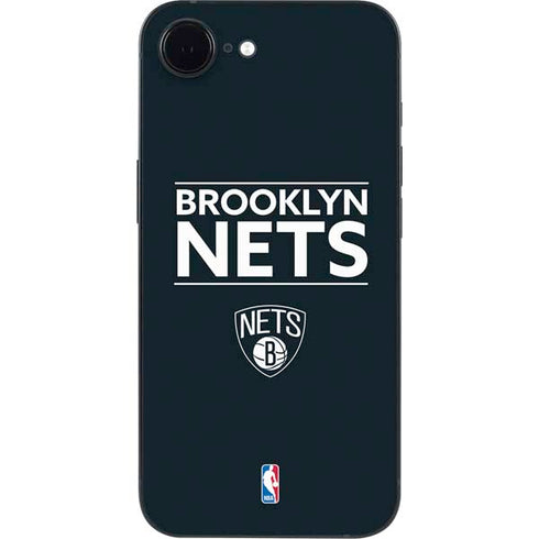 NBA Brooklyn Nets Standard - Black iPhone 16e Skin