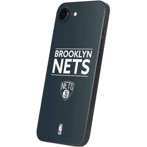 NBA Brooklyn Nets Standard - Black iPhone 16e Skin