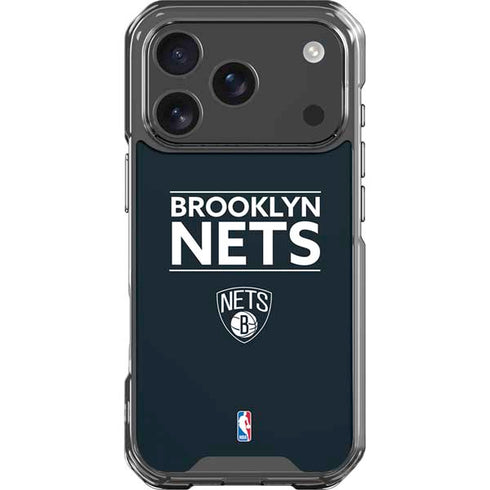 NBA Brooklyn Nets Standard - Black iPhone 18 Pro Clear Case