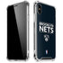 NBA Brooklyn Nets Standard - Black iPhone X/XS Clear Case
