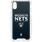NBA Brooklyn Nets Standard - Black iPhone XS Clear Case