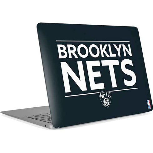 NBA Brooklyn Nets Standard - Black Apple MacBook Air Skin