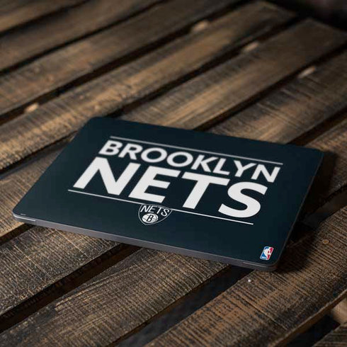 NBA Brooklyn Nets Standard - Black Apple MacBook Air Skin