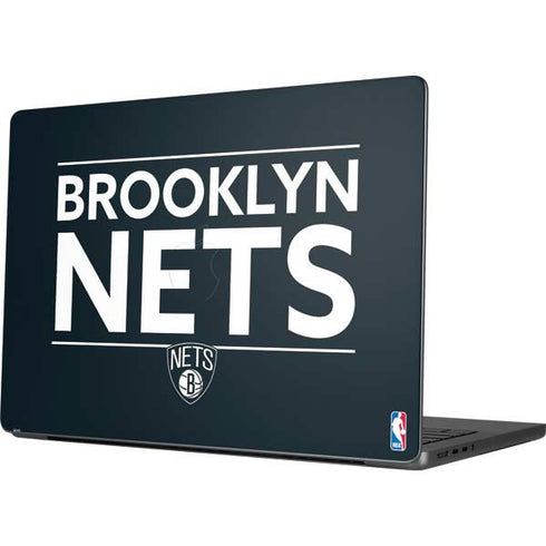 NBA Brooklyn Nets Standard - Black Apple MacBook Pro 14-inch Skin