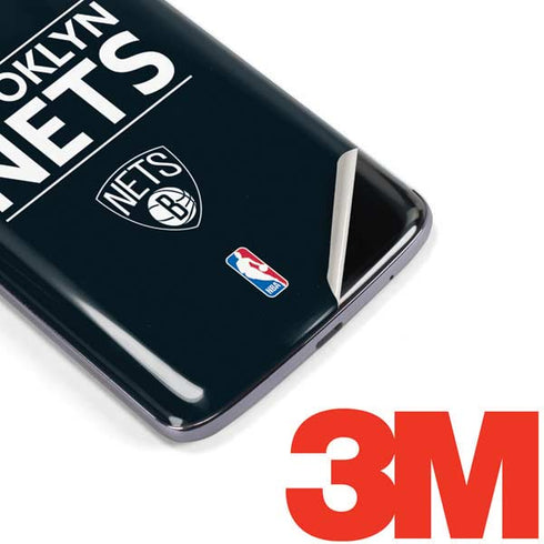 NBA Brooklyn Nets Standard - Black Moto E5 Plus Skin