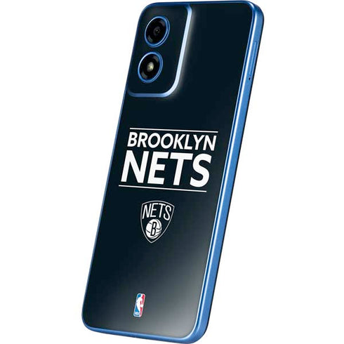 NBA Brooklyn Nets Standard - Black Moto G Play 4G (2024) Skin