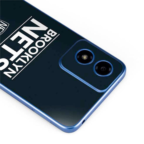NBA Brooklyn Nets Standard - Black Moto G Play 4G (2024) Skin