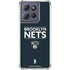 NBA Brooklyn Nets Standard - Black Moto G Power 5G (2025) Clear Case