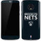 NBA Brooklyn Nets Standard - Black Moto G6 Skin
