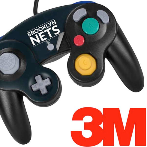 NBA Brooklyn Nets Standard - Black Nintendo GameCube Controller Skin