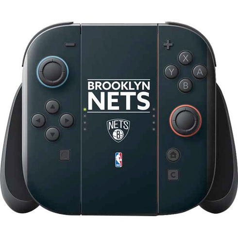 NBA Brooklyn Nets Standard - Black Nintendo Switch 2 (2025) with Joy-Con Skin