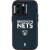 NBA Brooklyn Nets Standard - Black Otterbox Defender iPhone Skin